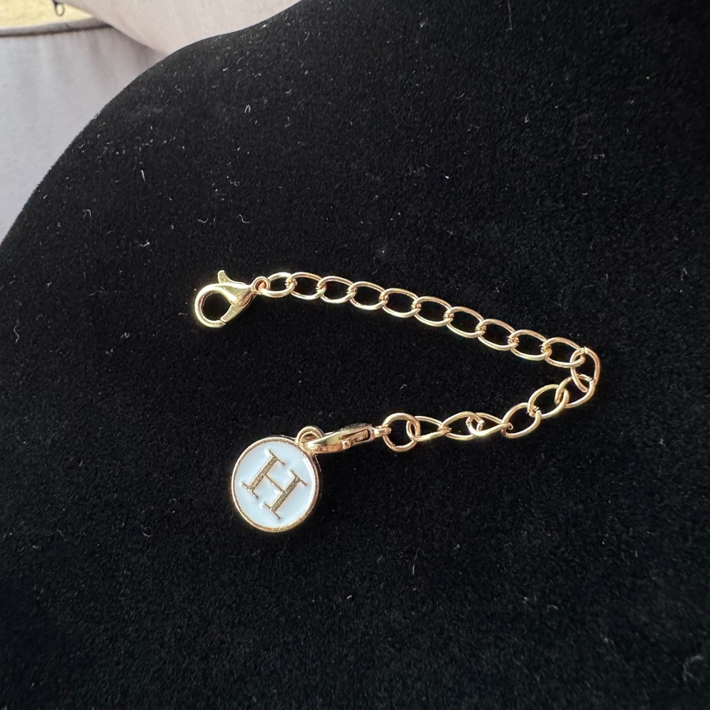 Gold Initial Charm Bracelet